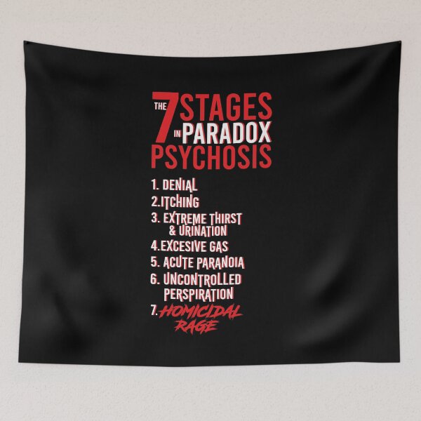 Item preview, UMBRELLA ACADEMY 2: THE 7 STAGES IN PARADOX PSYCHOSIS (BLACK) designed and sold by FunGangStore.