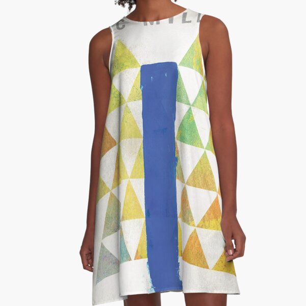 Mac Blue Slide Park A-Line Dress