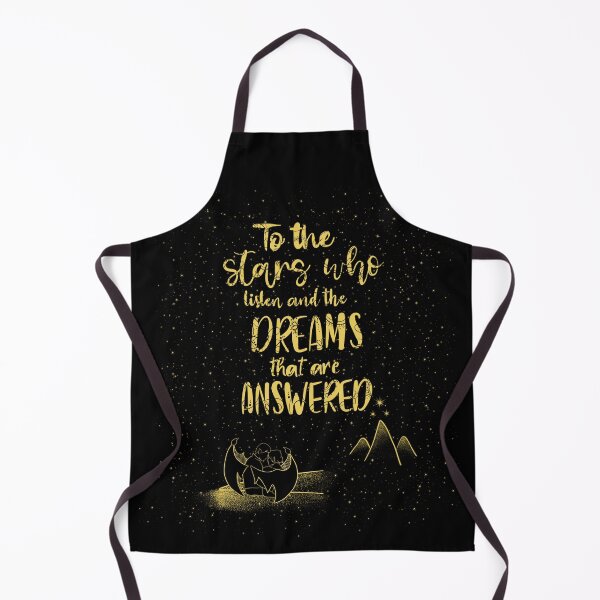 Item preview, 'To the stars who listen and the dreams that are answered' Design in gold and black designed and sold by apencilholder.