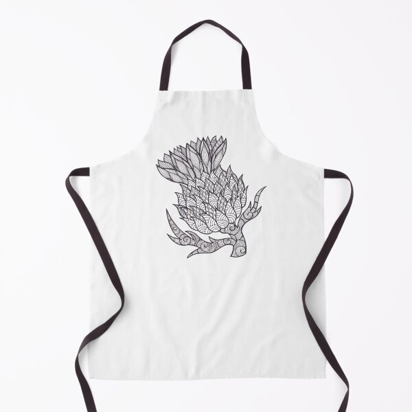 Item preview, Thistle black and white doodle designed and sold by Bake-my-Design.