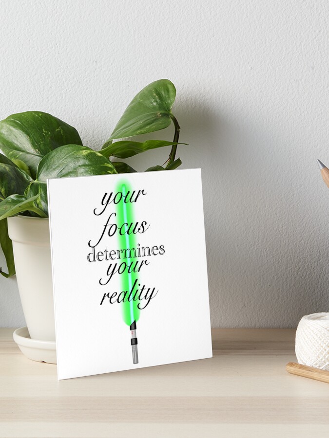 Your focus determines your reality - Qui Gon Jinn Greeting Card for Sale  by yodebs