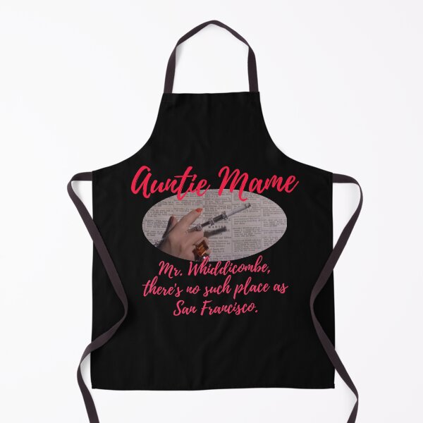 Auntie Mame working as phone operator,out of work, depression Apron