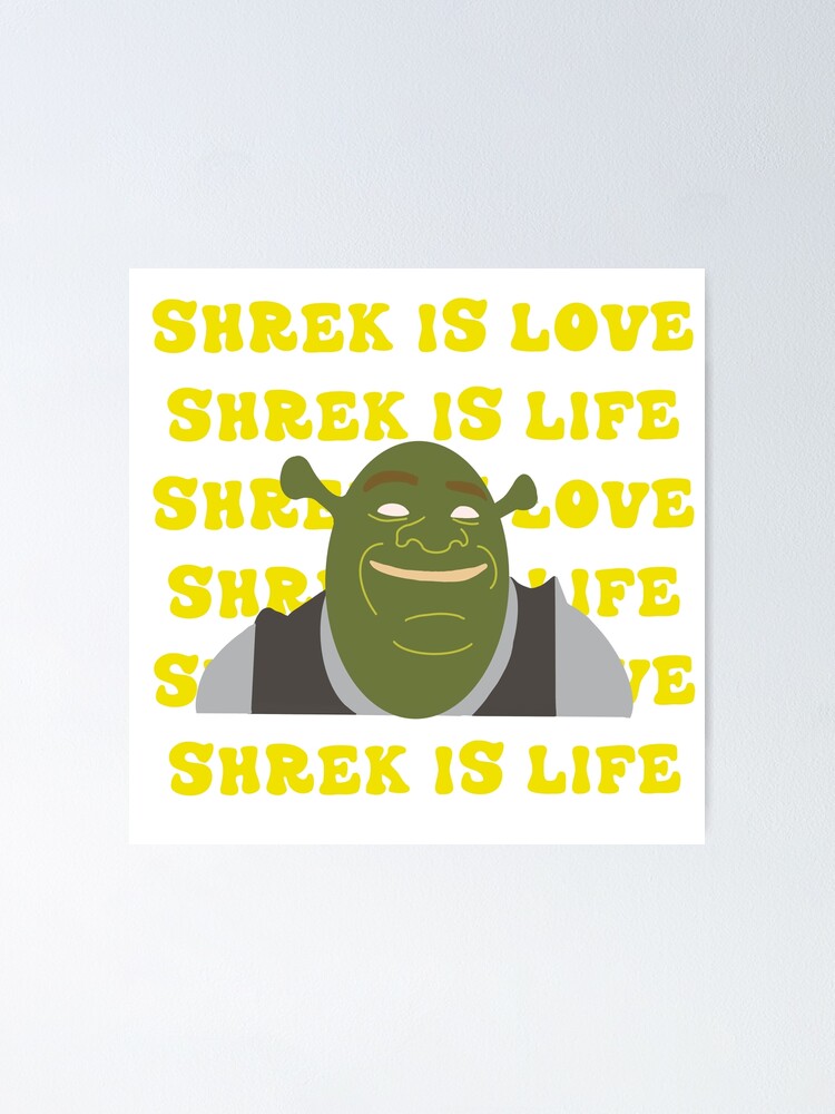 Shrek the Rock meme Poster for Sale by tttatia