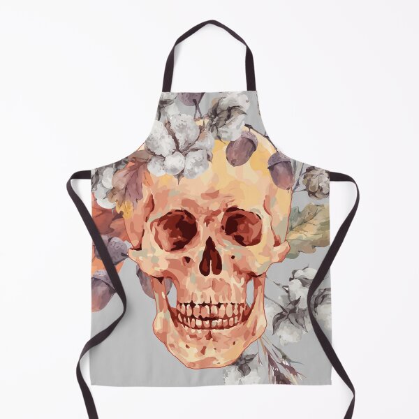 Item preview, Skully skull with Flowers in Pink designed and sold by Artcraft-Ink.