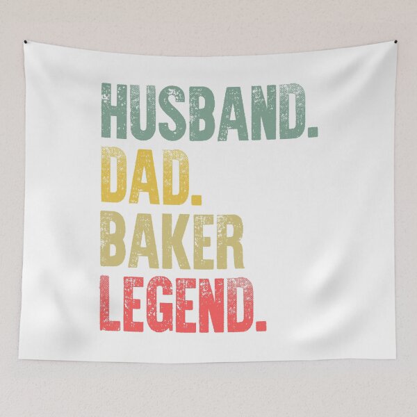 Item preview, Funny Men Vintage T Shirt Husband Dad Baker Legend Retro designed and sold by Bendthetrend.