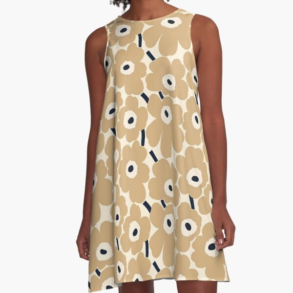 Marimekko Floral Design A Line Dress By Analic Redbubble