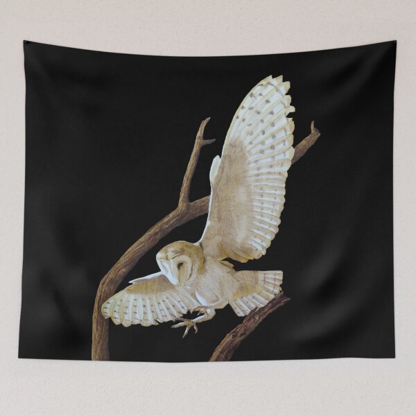 Item preview, Owl in Flight woodburning by Minisa Robinson designed and sold by MinisaRobinson.