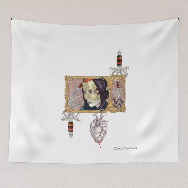 Item preview, Seven of Swords - Siete de Espadas  designed and sold by tarotmuertos.