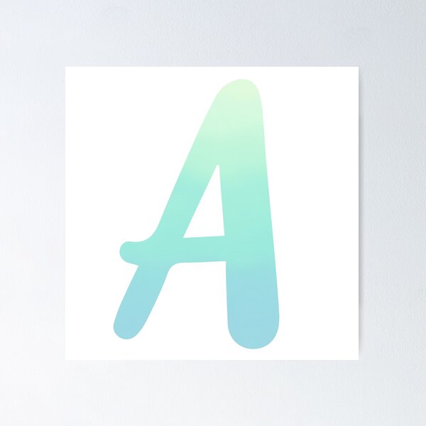 Item preview, Personalized Seafoam Color Palette Monogram A designed and sold by TheFamilyVan.