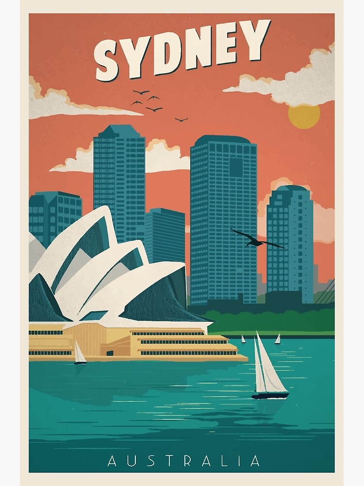 Sydney - Retro Travel Poster | Vintage Art by RetroSupply