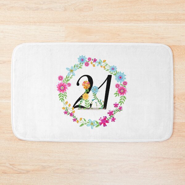 Item preview, Floral Number 21 Twenty One designed and sold by BleuSky.