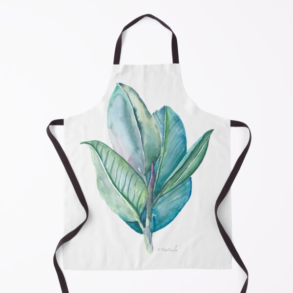 Item preview, Rubber plant, Ficus elastica Watercolour designed and sold by TheArtOfNata.
