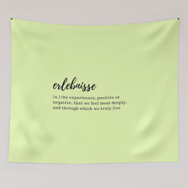 Item preview, erlebuisse - the experiences, positive or negative, that we feel most deeply, and through which we truly live designed and sold by designair.