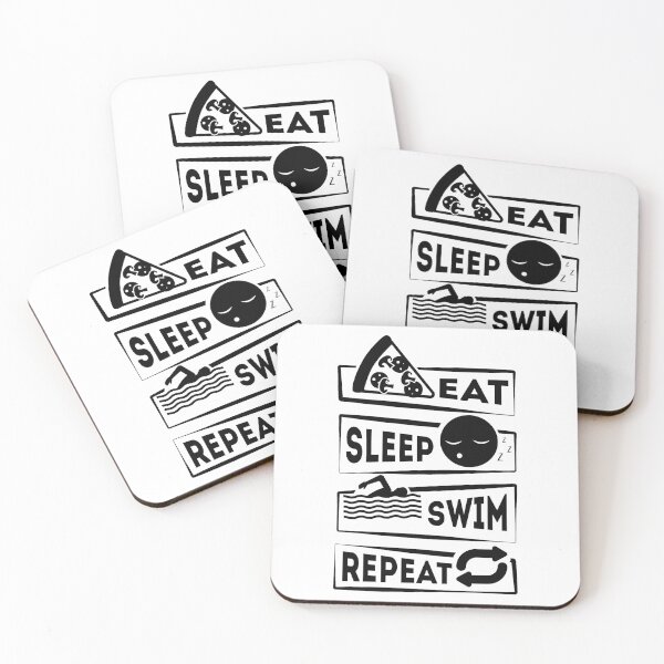 Item preview,  Funny Swimming Quote: Swimming Eat Sleep Swim Repeat designed and sold by remonss.