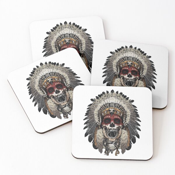 Item preview, Indian skull face designed and sold by urbanstore69.