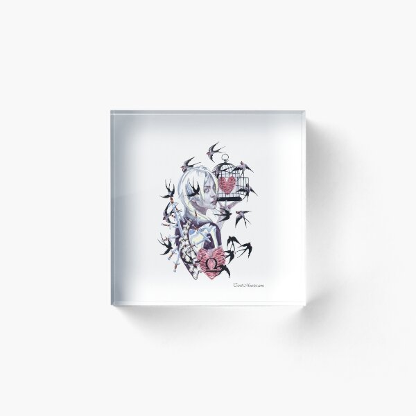 Ten of Swords - Diez de Espadas Acrylic Block