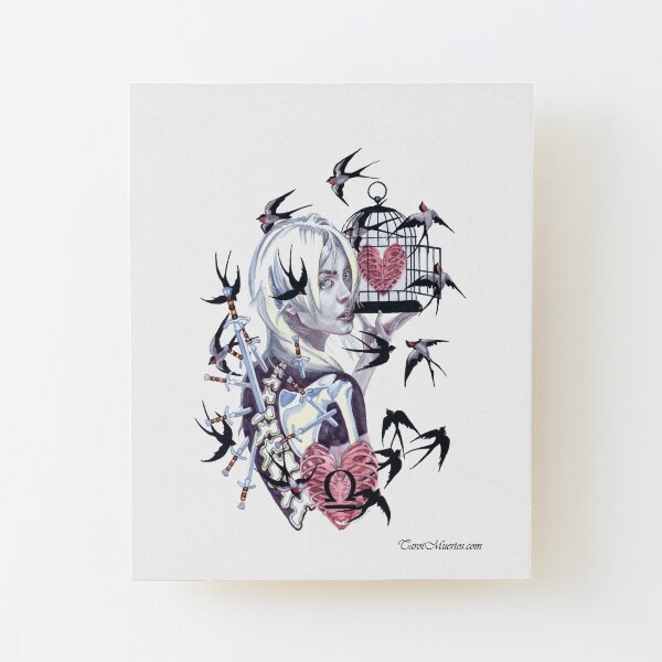 Ten of Swords - Diez de Espadas Wood Mounted Print