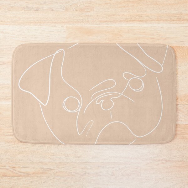 Item preview, Pug - Line Art designed and sold by TailTrails.