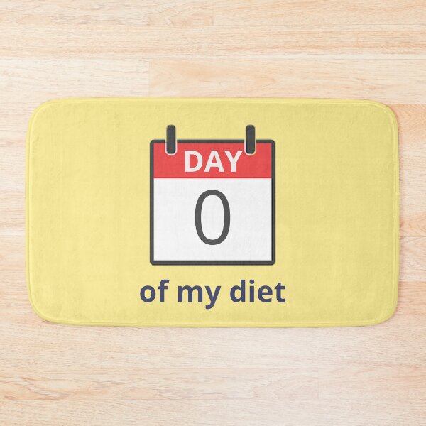 Item preview, Day 0 Of Diet designed and sold by ThoughtJumble.