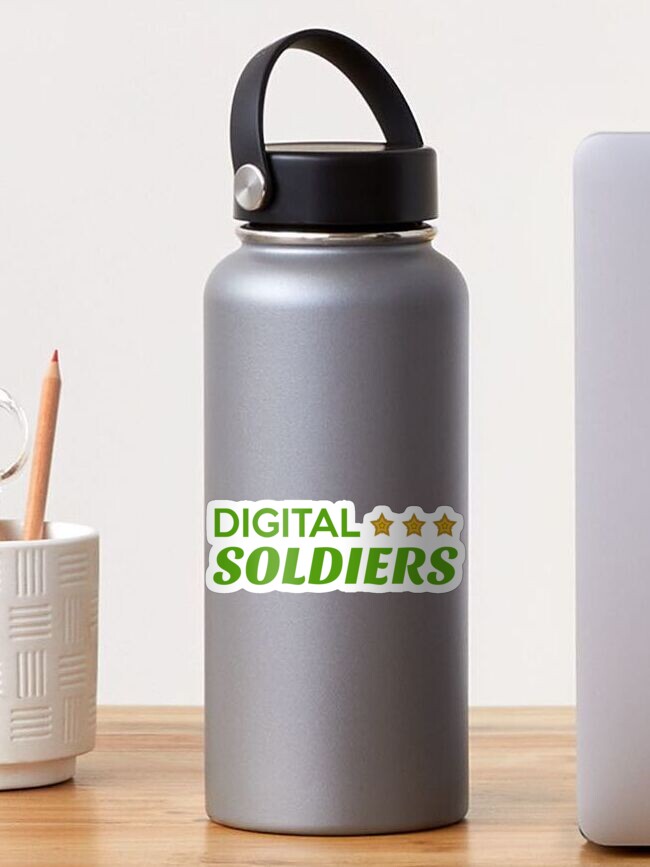 Thumbnail 1 of 3, Sticker, Digital Soldiers (2) designed and sold by VkScript.