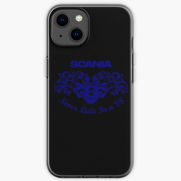 Jamais tard dans un V8 bleu Coque souple iPhone