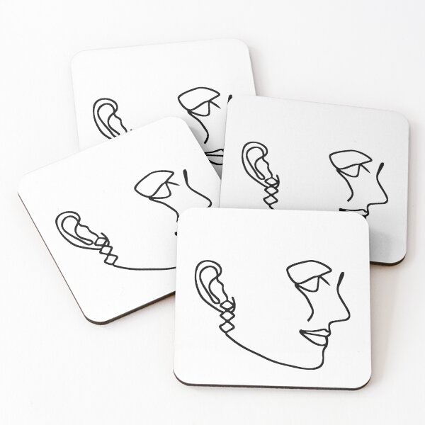Item preview, Abstract Modern - Fashion Face Portrait - Art Line Drawing designed and sold by RLYGR8.