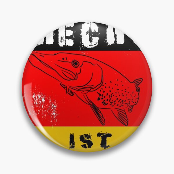 Artikelvorschau, Angler Deutschland Flagge Fahne - Nur der Hecht ist Echt  entworfen und verkauft von BaraDesigns.