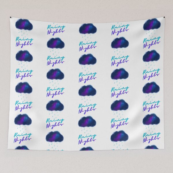 Item preview, Rainy Nights (White) - Retro Galaxy Storm Cloud designed and sold by theBlueKazoo.