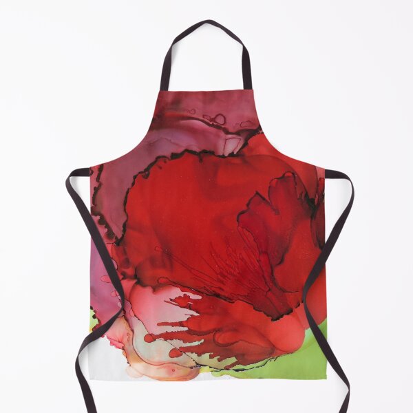 Item preview, Red Floral painting by Minisa Robinson designed and sold by MinisaRobinson.