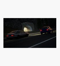 Initial D - Bunta vs Takumi Photographic Print