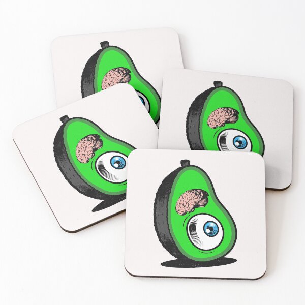 Item preview, Horror Avocado with brain  designed and sold by MyFreakyWorld.
