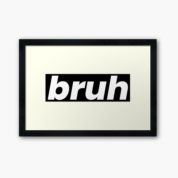 Item preview, Bruh Text Minimal Design designed and sold by MinimalDM.