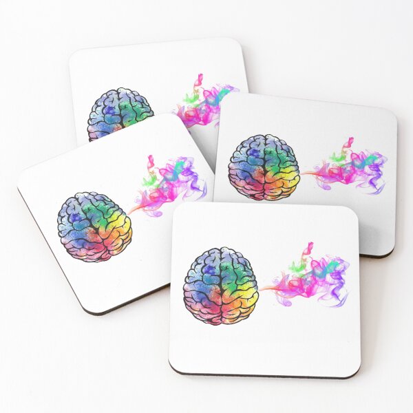Item preview, COLOURFUL BRAİN WİTH COLOURFUL SMOKE REPRESANTİNG İDEA AND CREATİVİTY  designed and sold by rashadat.
