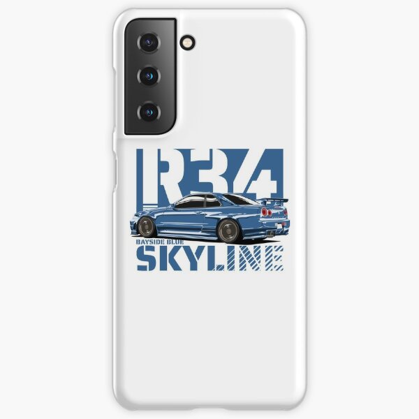 Nissan Gtr R34 Silhouette Case Skin For Samsung Galaxy By Moovert Redbubble