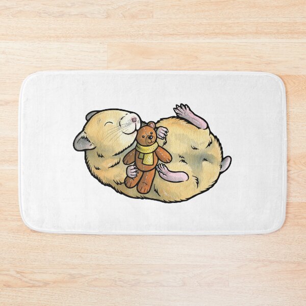 Item preview, Sleepy Syrian hamster designed and sold by animalartbyjess.
