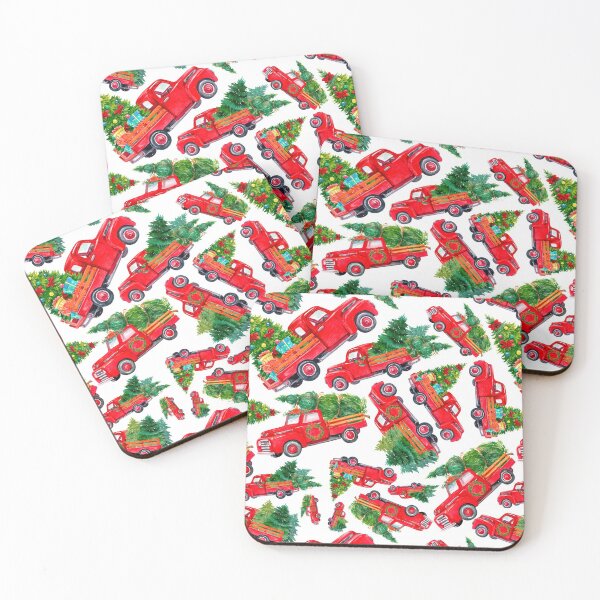 Item preview, Festive Truck Christmas Tree seamless pattern  designed and sold by natropycals.