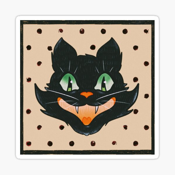Item preview, Vintage Halloween Cat designed and sold by mismatchmatcha.