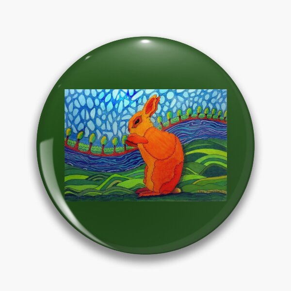 Item preview, 510 - ORANGE BUNNY - DAVE EDWARDS - MIXED MEDIA - 2020 designed and sold by BLYTHART.