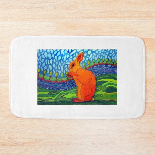Item preview, 510 - ORANGE BUNNY - DAVE EDWARDS - MIXED MEDIA - 2020 designed and sold by BLYTHART.