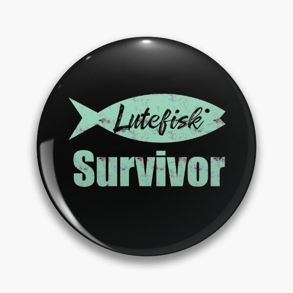 Item preview, Lutefisk Survivor  Funny Scandinavian Fishing Shirt designed and sold by funnytshirtemp.