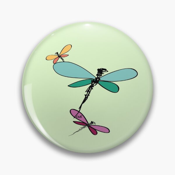 Item preview, Three three color dragonflies designed and sold by andrea villat.