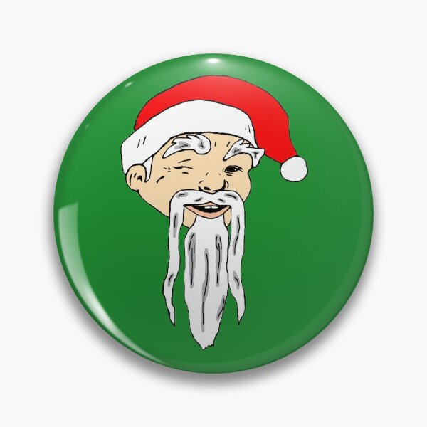 Item preview, Asian Santa Fu Manchu Beard and Mustache Chinese Christmas designed and sold by funnytshirtemp.