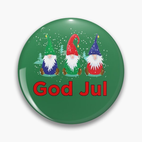 Item preview, God Jul Tomte Nisse Scandinavian Merry Chistmas Gnomes Elves designed and sold by funnytshirtemp.