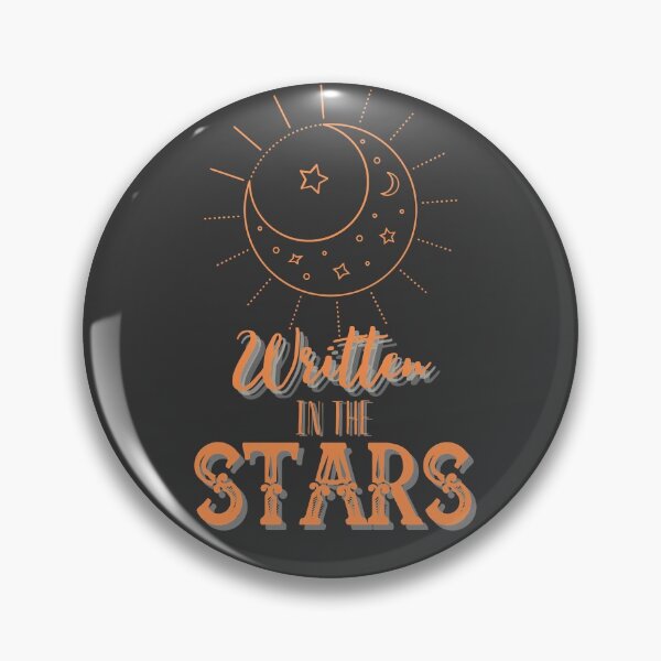 Artikelvorschau, Written In The Stars (orange auf Kohle) entworfen und verkauft von theBlueKazoo.