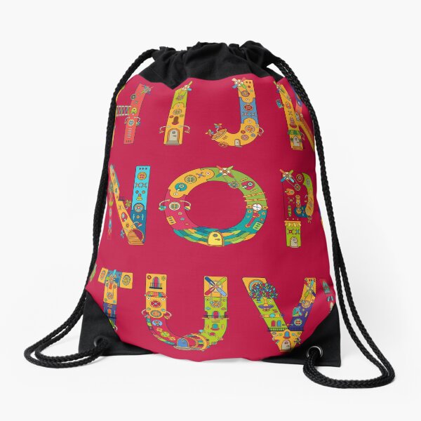 AlphaPod Letters Drawstring Bag