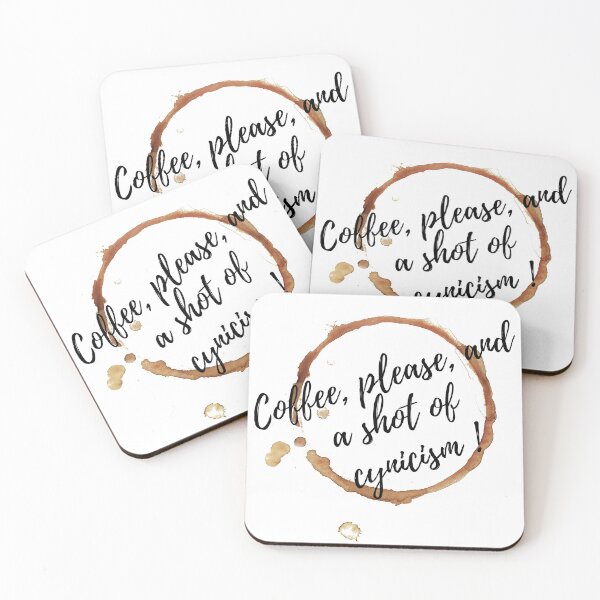 Item preview, coffee cynicism designed and sold by NelBo.