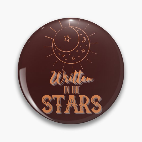 Artikelvorschau, Written In The Stars (Orange auf gebranntem Braun) entworfen und verkauft von theBlueKazoo.