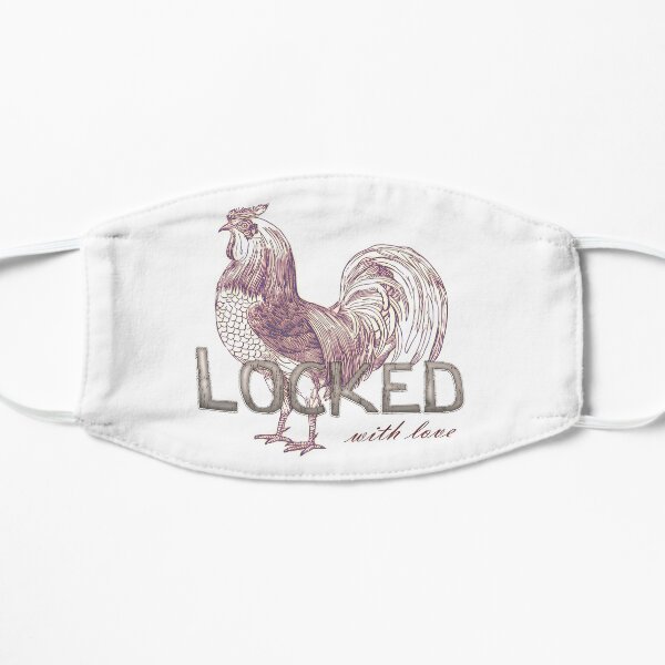 Locked cock, with love Flat Mask
