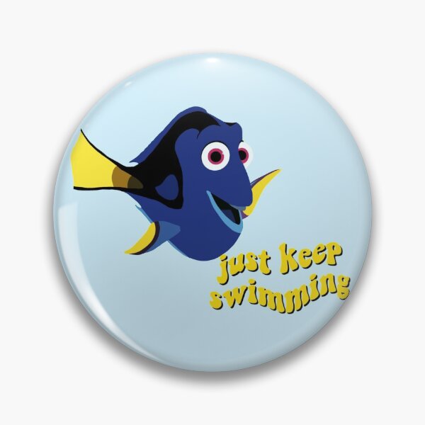 Item preview, Dory "Just Keep Swimming" designed and sold by mariaadesigns.