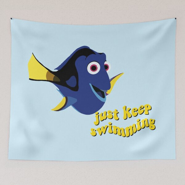 Item preview, Dory "Just Keep Swimming" designed and sold by mariaadesigns.